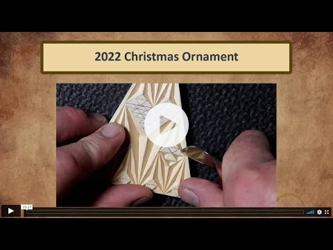 2022 Chip Carved Christmas Ornament