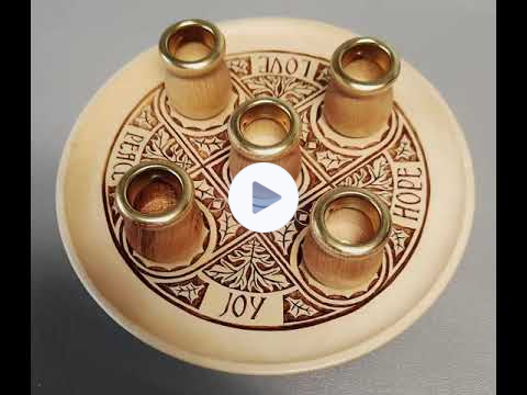 Chip carved Advent Plate