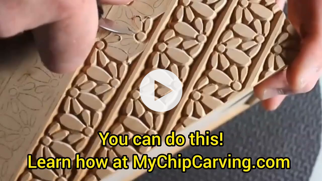 Chip Carving a Daisy Chain🌻