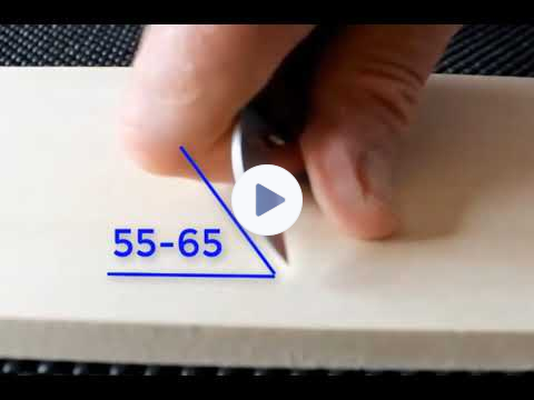 How to hold a chip carving knife