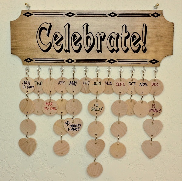 Anniversary birthday celebration board