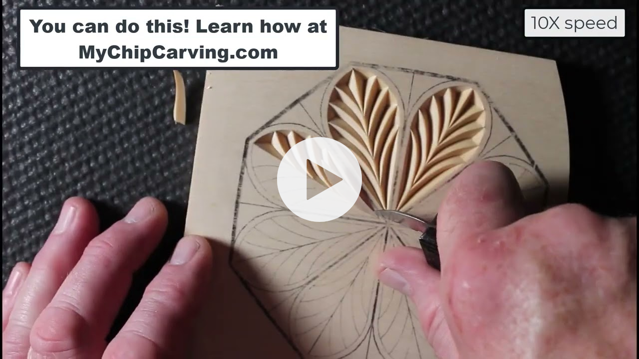How to Chip Carve a Rosette
