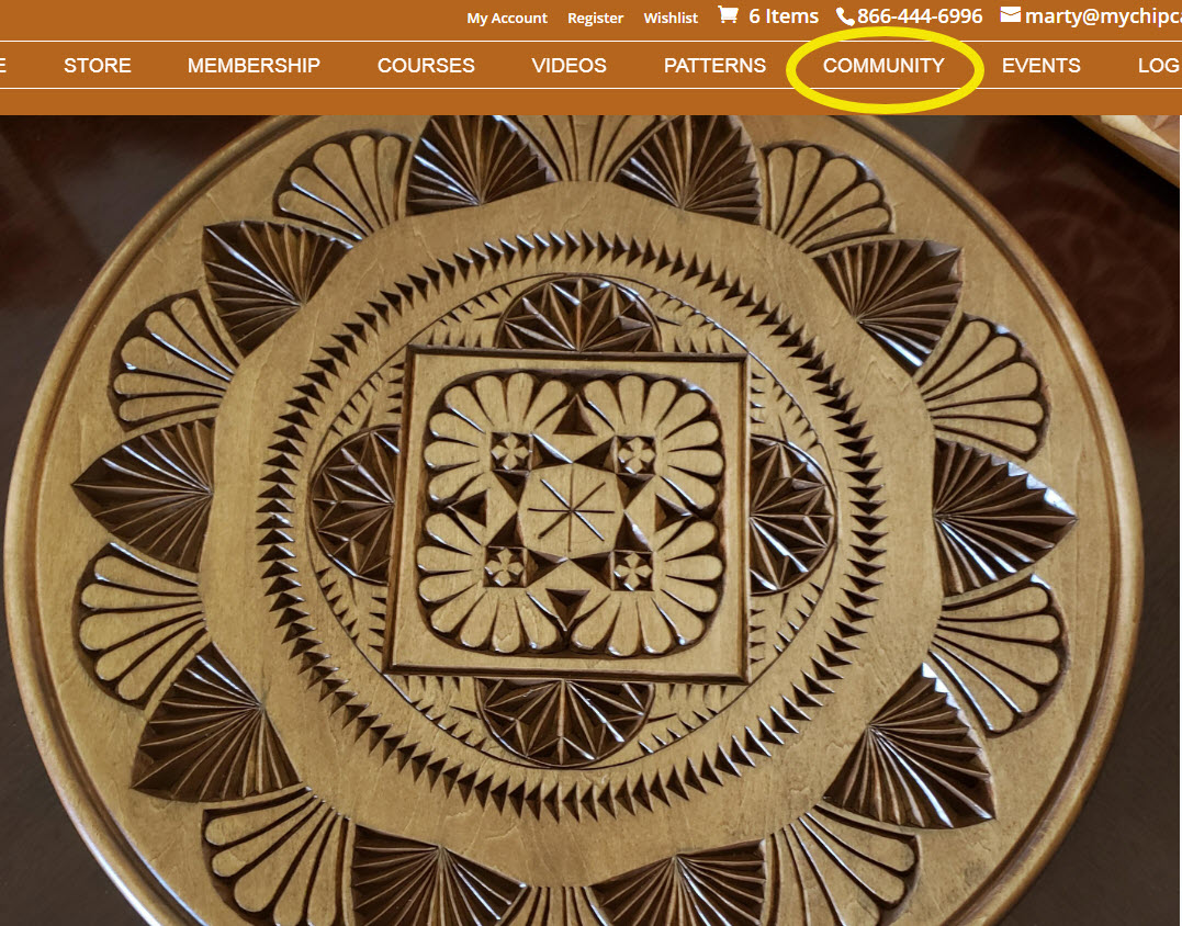 chip carving carved cross