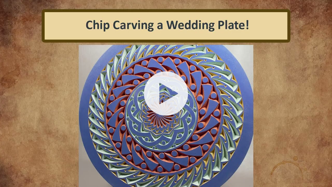 Chip Carved Wedding Plate