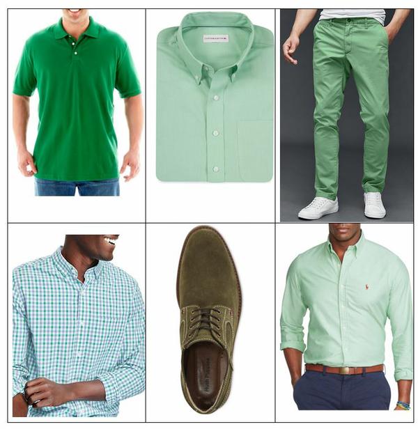 men's tall green clothing