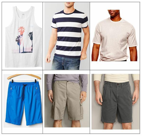 men's tall short sleeve shirts and tall shorts