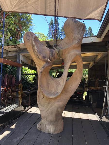 'Autumn Air' Maple Wood Sculpture by Steve Turnbull