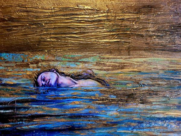 'Sea of Serenity' by Amanda Scott Embellished Giclee $750