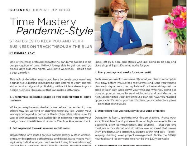 Article: Time Mastery Pandemic-Style