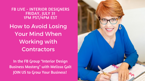 FB LIVE: How to Avoid Losing Your Mind When Working with Contractors