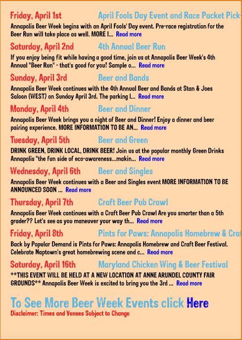 Annapolis Beer Week