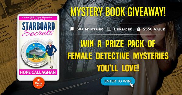 Enter For A Chance To Win! WIN A BUNDLE OF WOMEN SLEUTH MYSTERIES PLUS A BRAND NEW EREADER! 50+ BOOKS! $550 VALUE! 