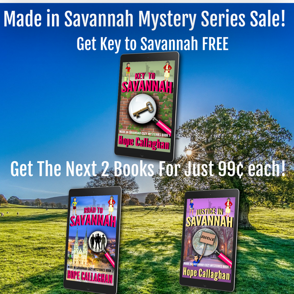 his Week's Book Bargains Get Key to Savannah FREE + Next 2 Books Just 99¢