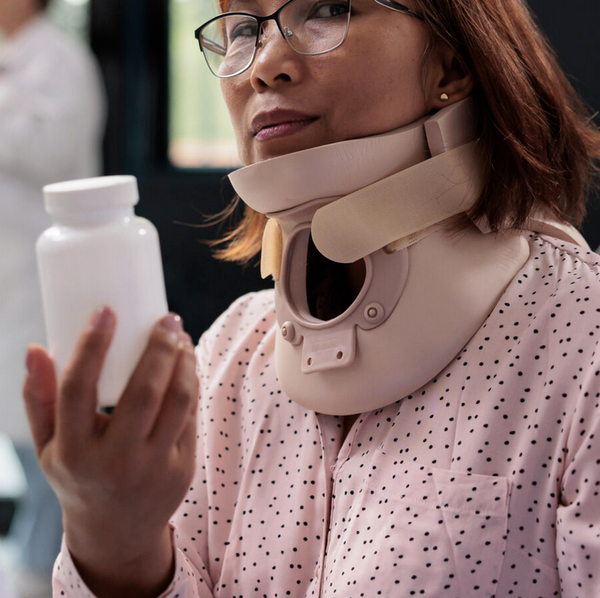 Nurse giving pills