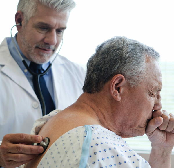 Doctor with patient