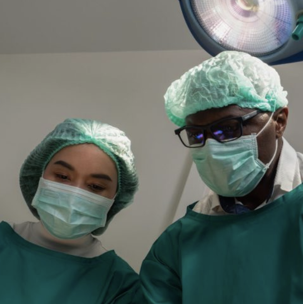 Doctors in surgery