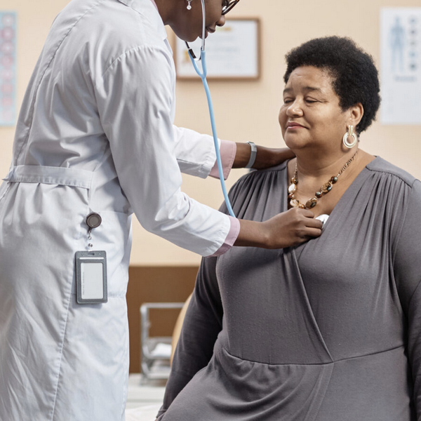 Senoir female patient