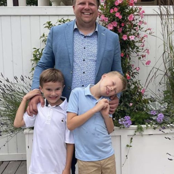 Man and his children