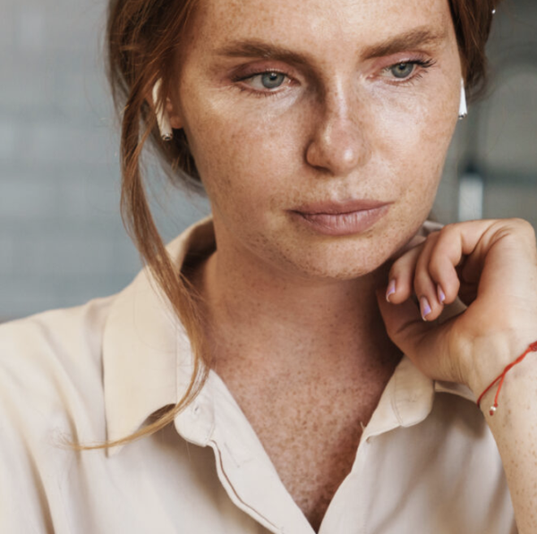 Serious Woman Working