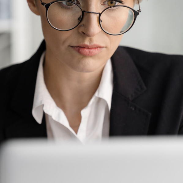 Woman Working With Laptop