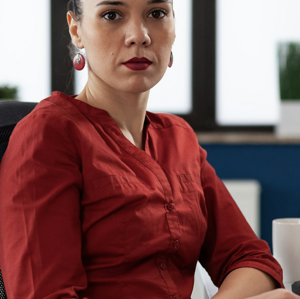 Woman sitting at a desk