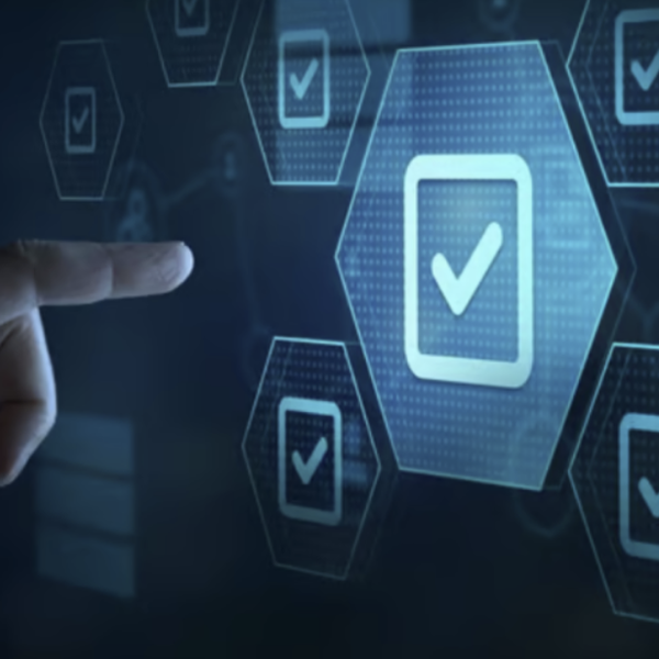 Medical coding analyst reviewing AI platform