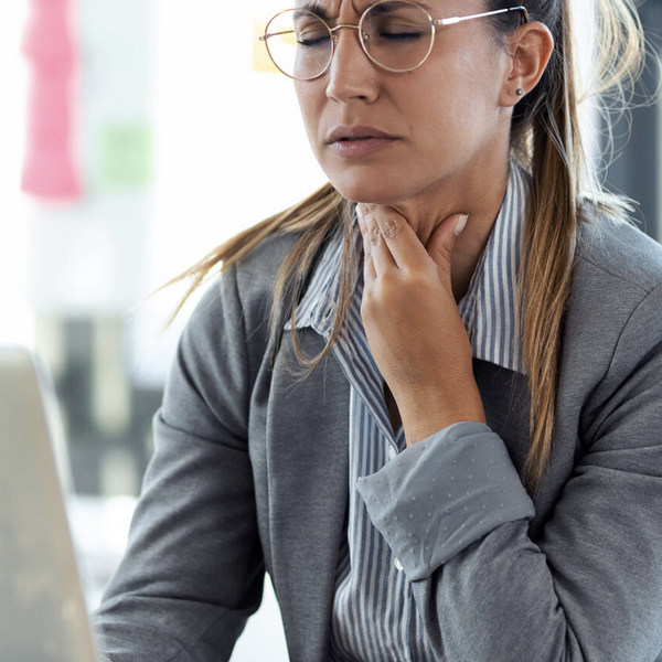 Illness Young Business Woman
