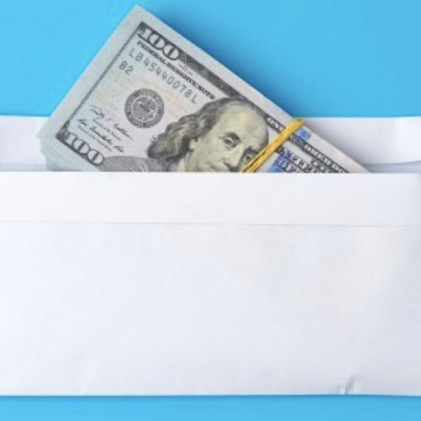 Money in envelope