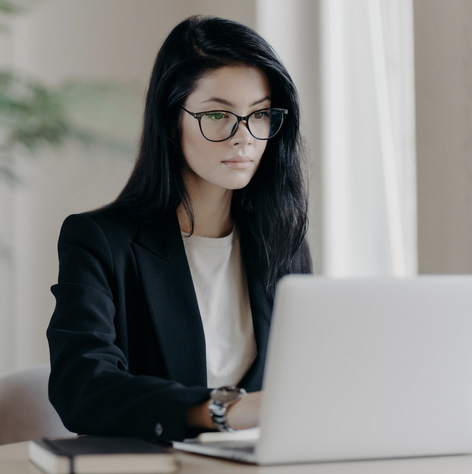Young Woman on Laptop