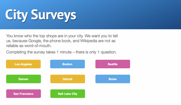 City Surveys