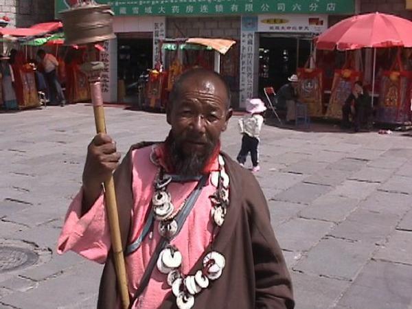 Terry Hodgkinson with Tibetan Holly Man