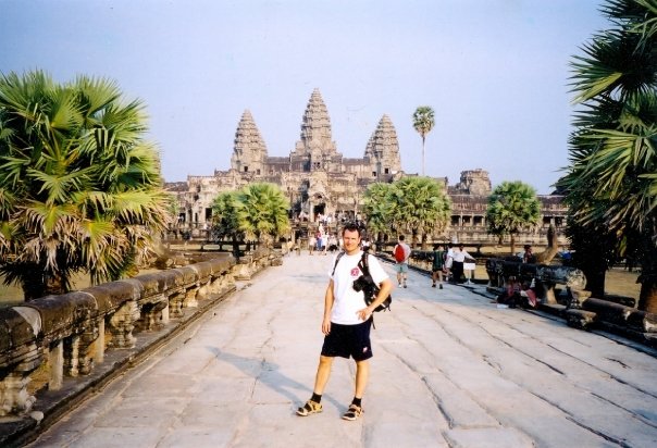 Terry Hodgkinson at Ankor Wat, Cambodia