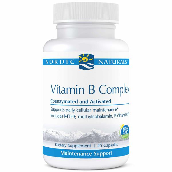 Vitamin B complex bottle