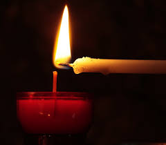 Lighting a single candle