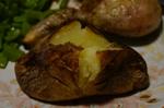 baked potato with butter