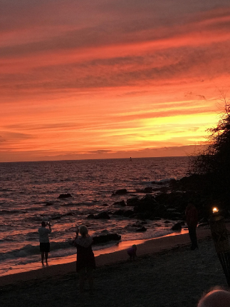 Gale cooking Christmas dinner