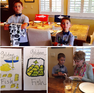 Gale cooking Christmas dinner