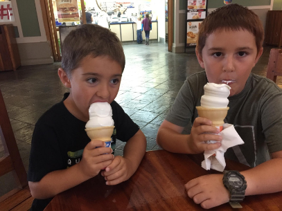 Gale cooking Christmas dinner