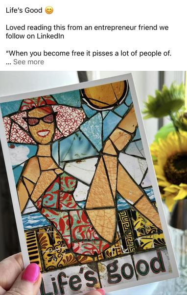 Read today's "Life's Good" post
