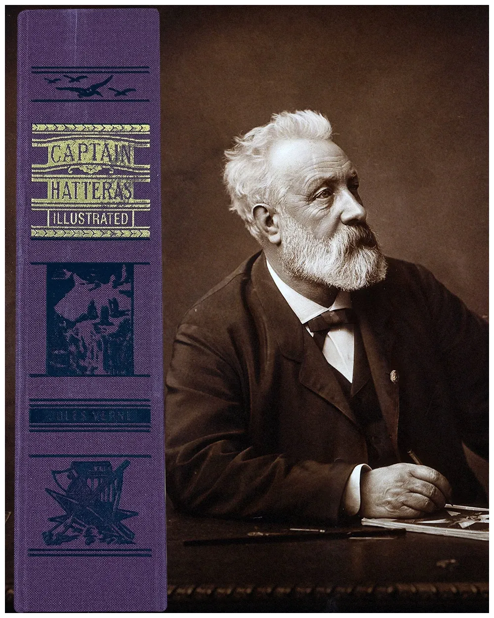 The Voyages and Adventures of Captain Hatteras by Jules Verne, Easton Press traycased deluxe limited edition