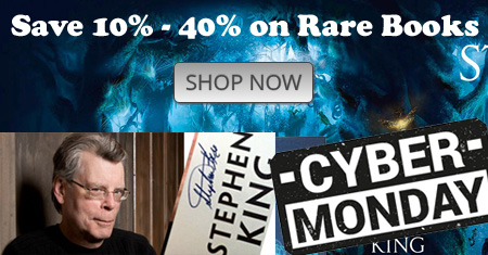 Stephen King signed rare book sale. 