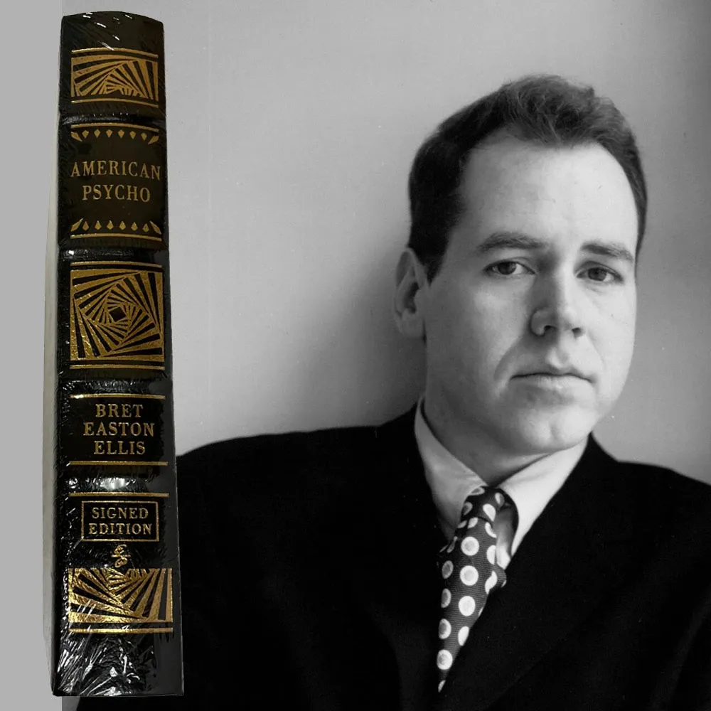 American Psycho by Bret Easton Ellis, signed limited collector's edition Easton Press leather-bound book