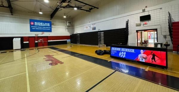 Sideline Interactive Video Display and Scorers Table