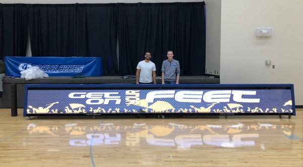  A video display or scorer's table can be used for academic class videos, graduations, meetings, signing day--any event in your gym