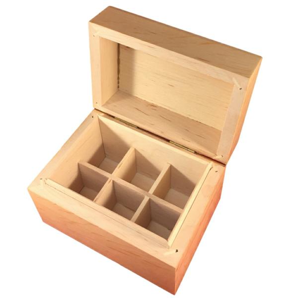6 hole wooden box