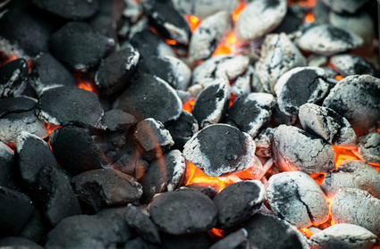 hot coals