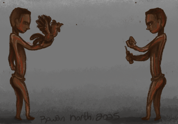Ikotofetsy and Imahaka-First Prank to Rich Man’s Feast - Madagascar - drawn by Rowan North