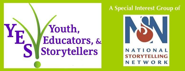 Youth, Educators, & Storytellers logo with National Storytelling Network logo - new collaborations with YES
