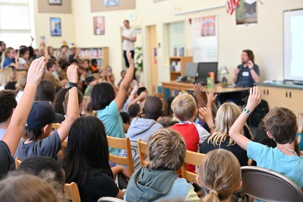 Salt Lake City School District students with teacher