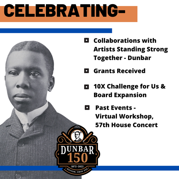 Paul Laurence Dunbar and connection with ASST collaboration - plus celebrations